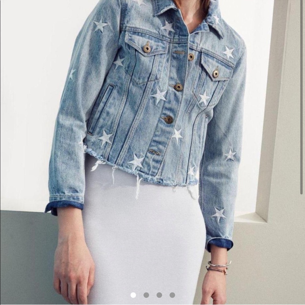 Pistola Brando White Star Denim Jacket